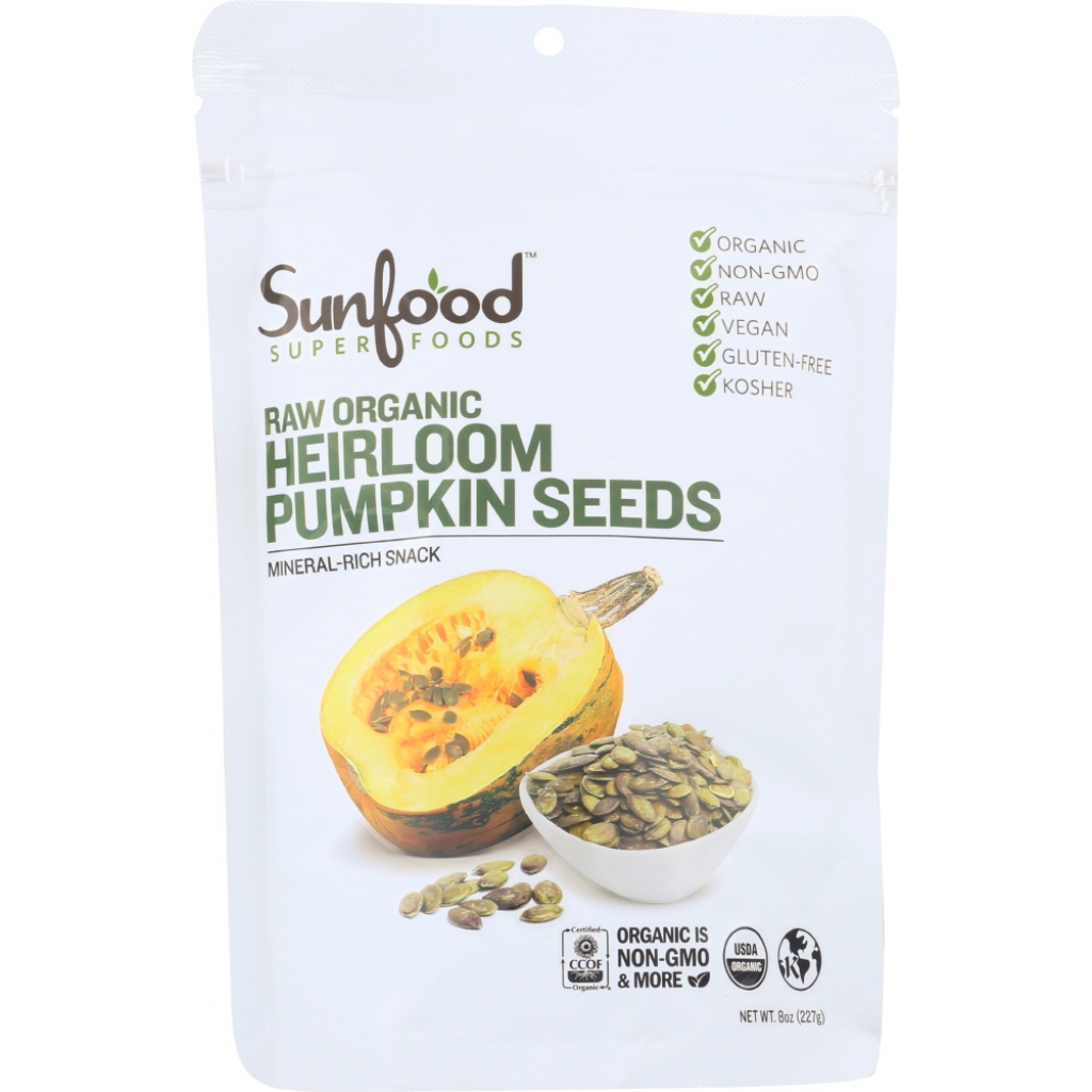 Organic Heirloom Pumpkin Seeds, 8 oz