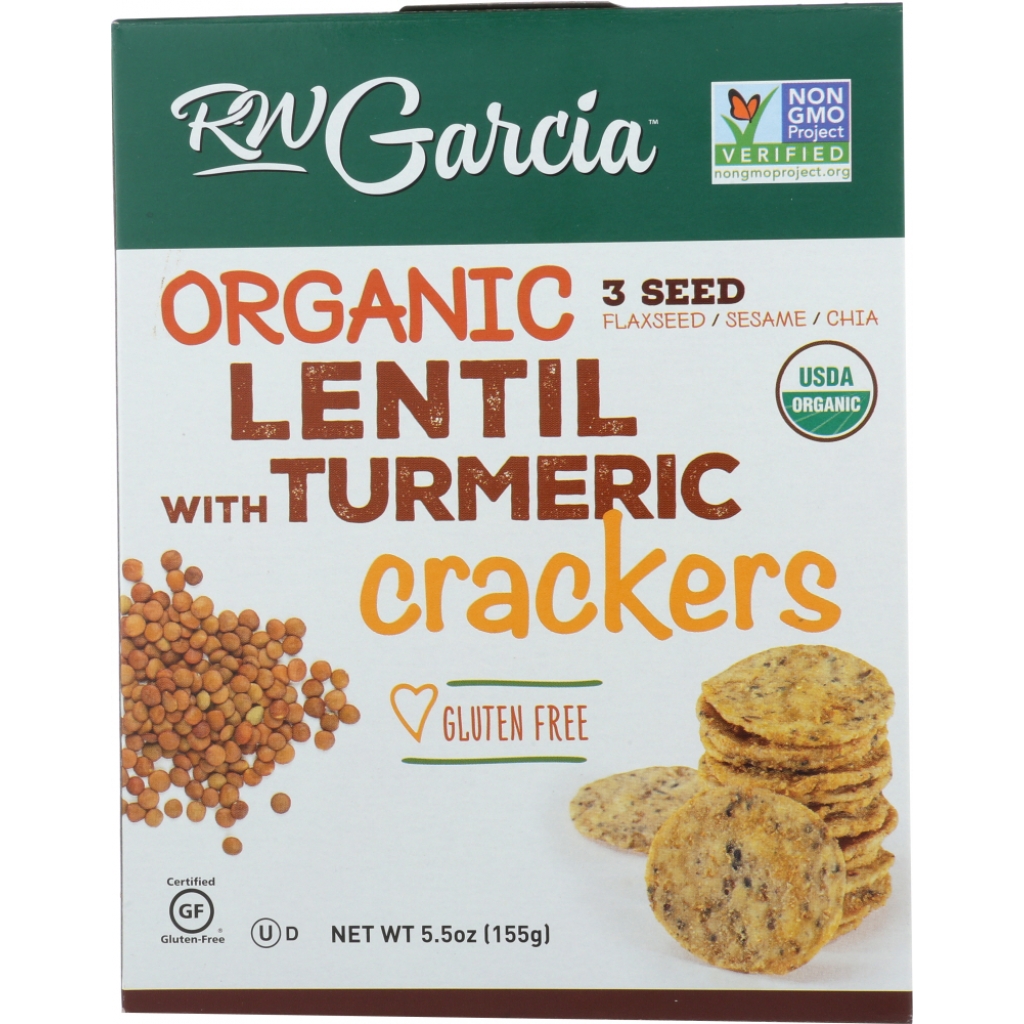 Organic Lentil with Turmeric Crackers