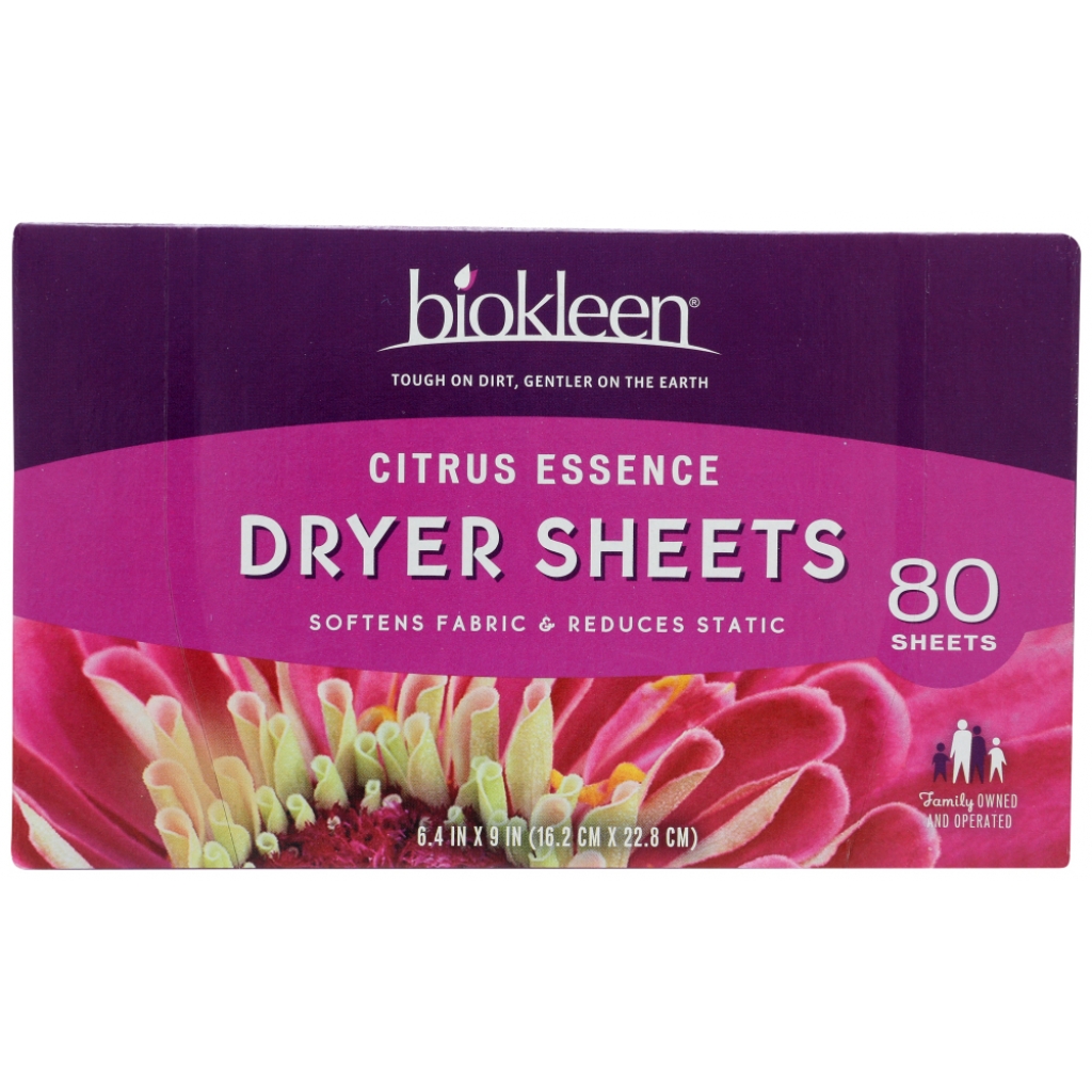 Citrus Dryer Sheets - 80 Count