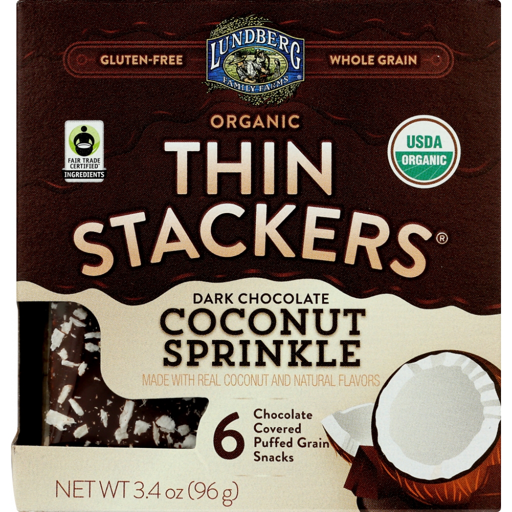 Lundberg Dark Chocolate Coconut Rice Cakes - 3.4 oz