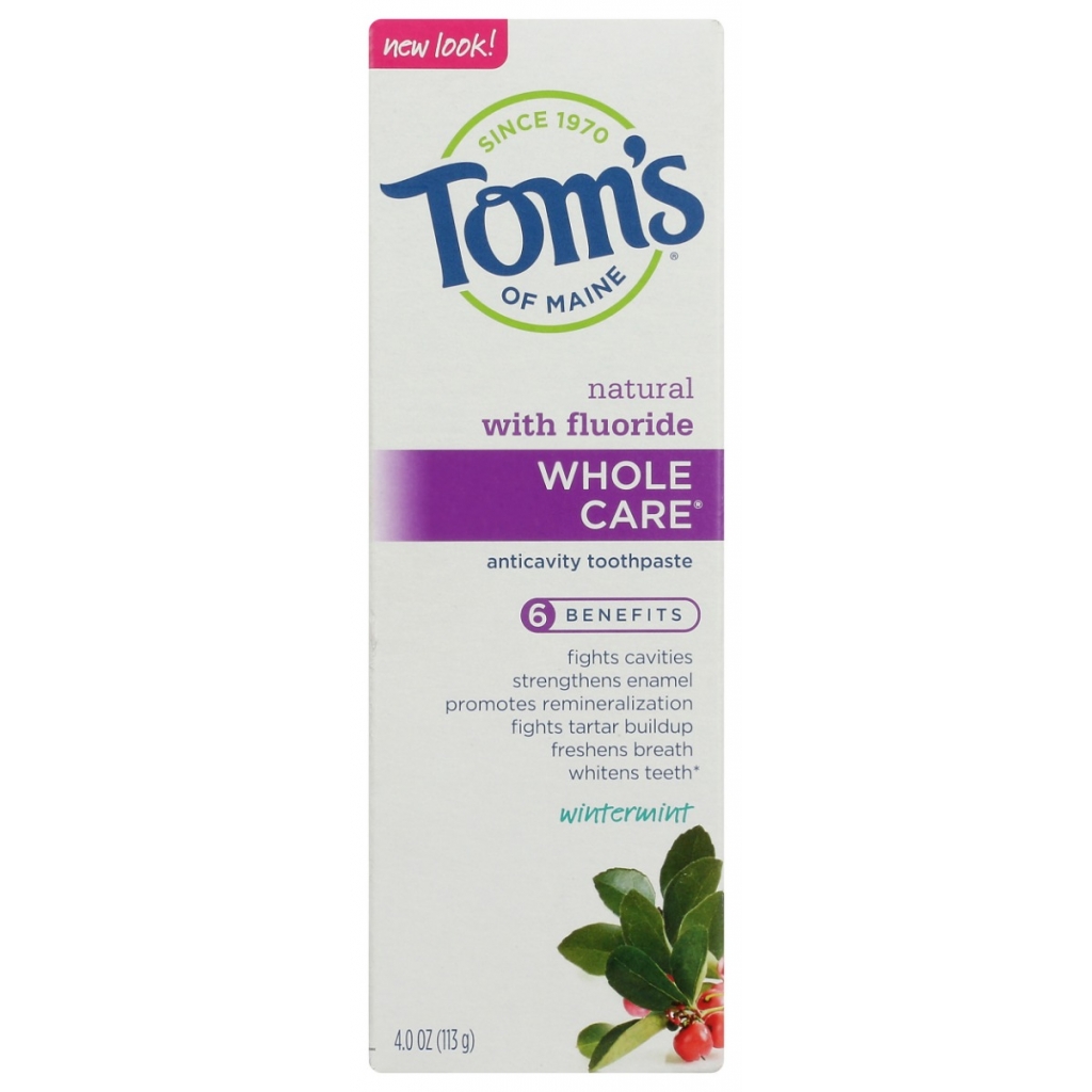 Whole Care Winter Mint Toothpaste - Natural Ingredients