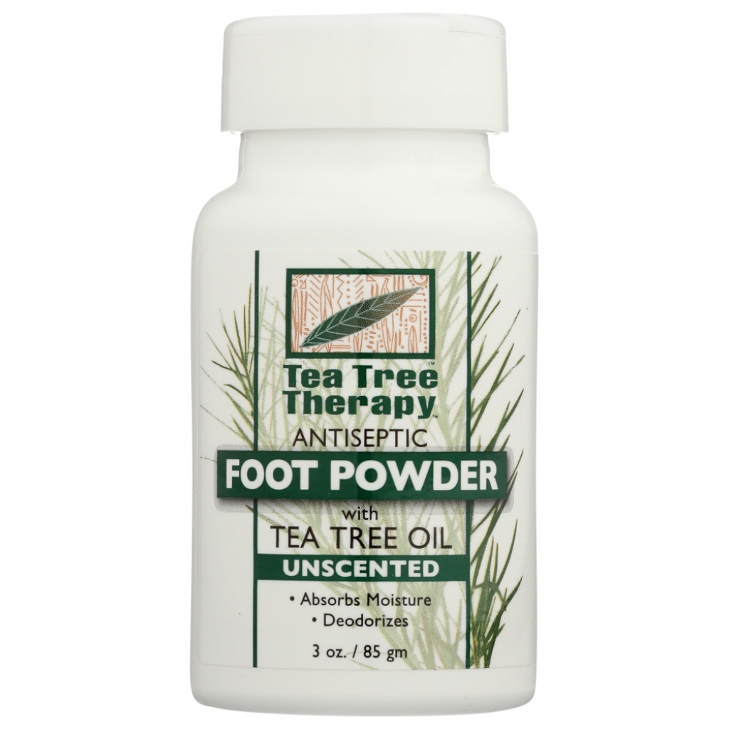 Unscented Foot Powder with Tea Tree Oil - 3 oz