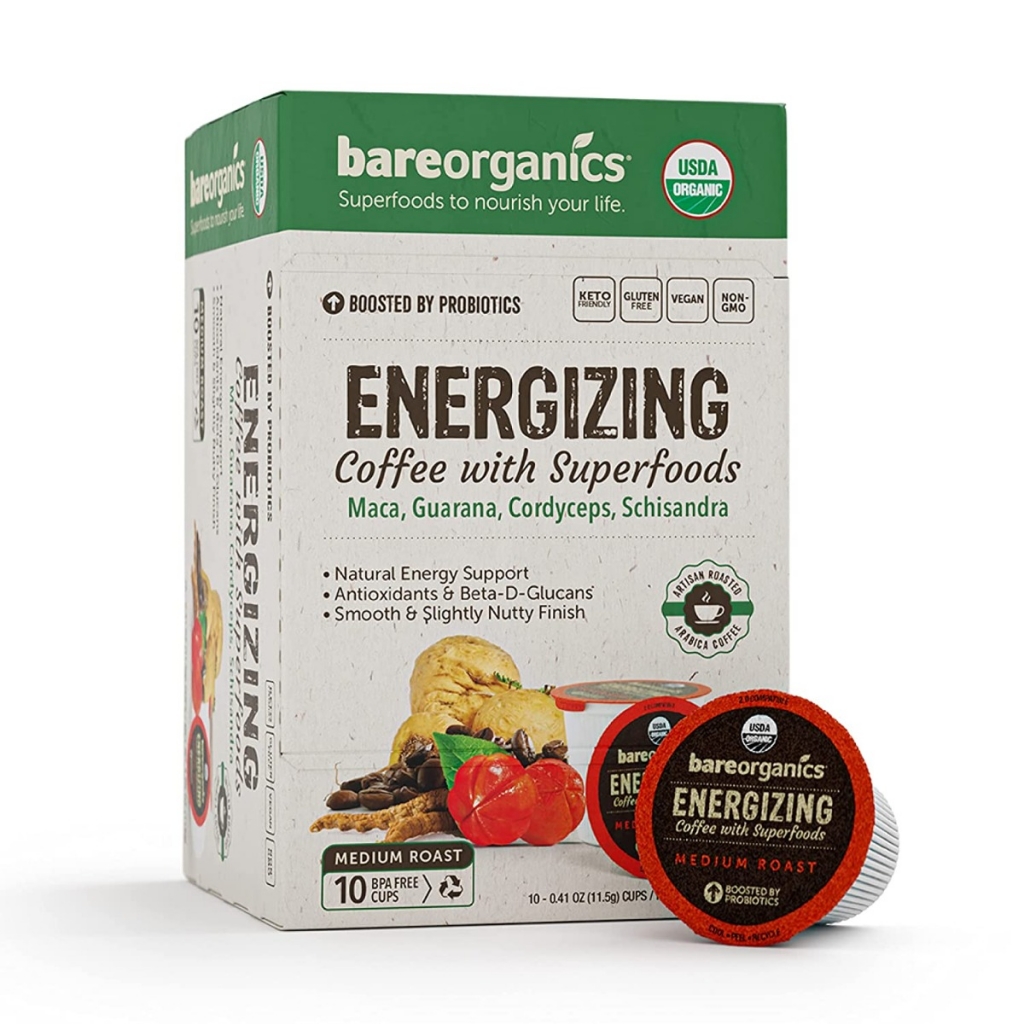 BareOrganics Energy Coffee Superfoods - 4.1 oz