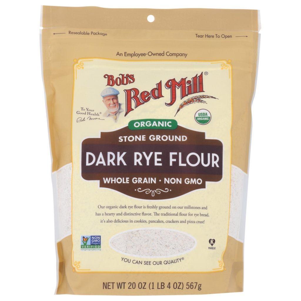 Organic Dark Rye Flour - 20 oz