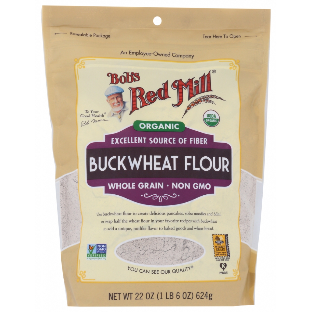 Organic Buckwheat Flour, 22 oz