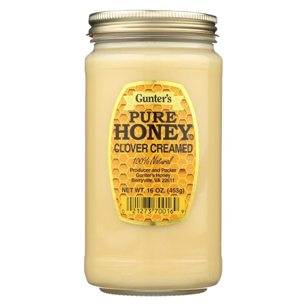 Pure Clover Creamed Honey - Rich and Creamy, 16 oz