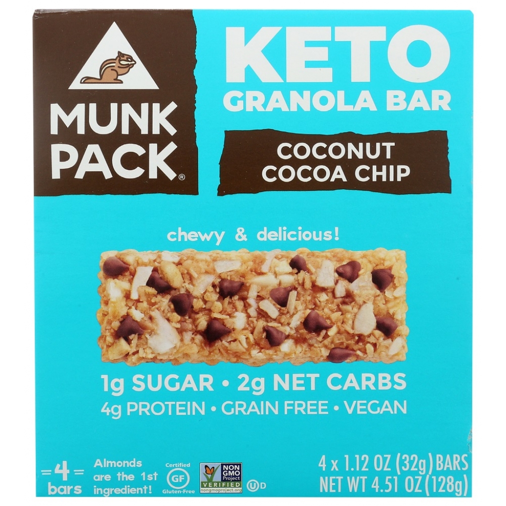 Coconut Cocoa Chip Keto Granola Bar 4-Pack, 4.51 oz