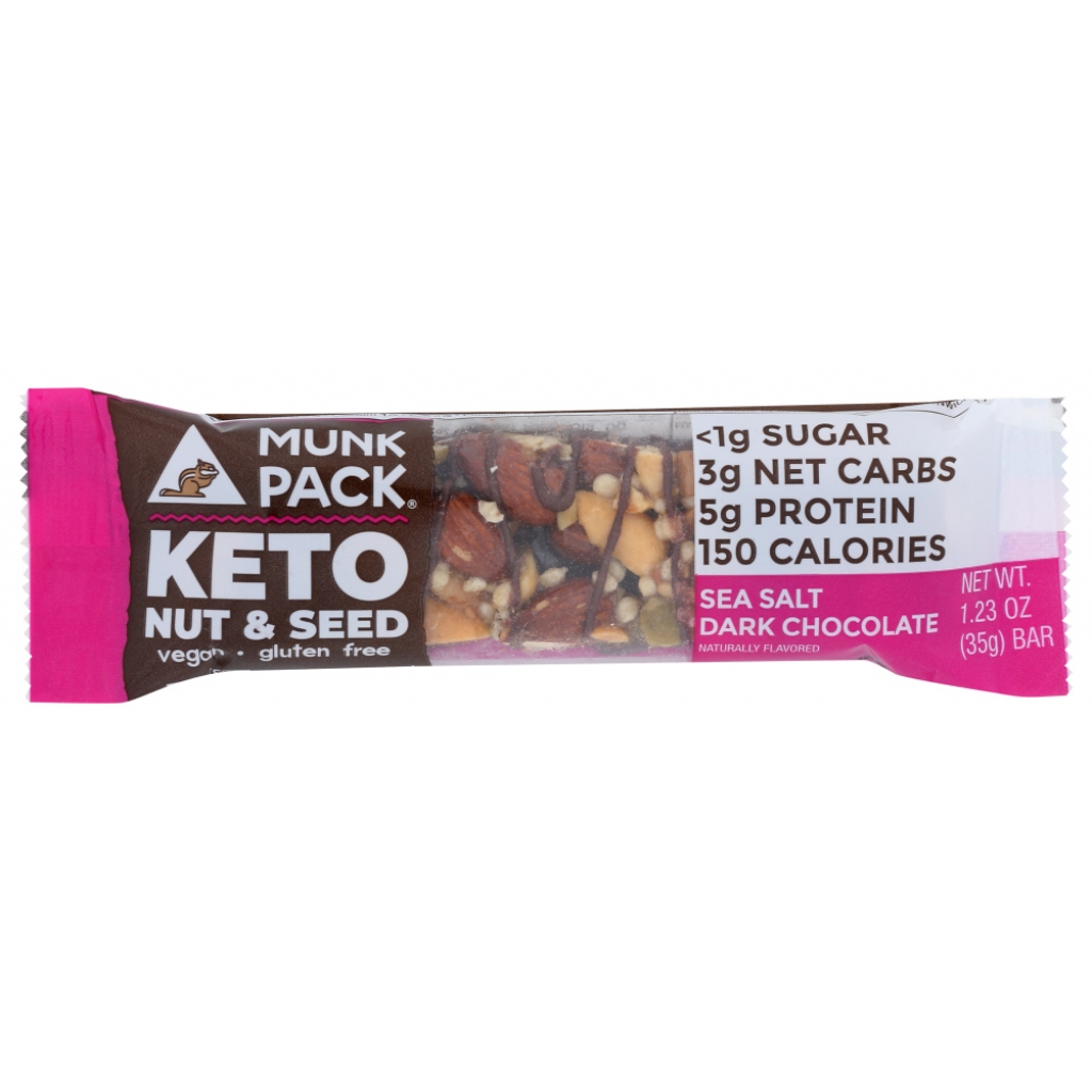 Sea Salt Dark Chocolate Keto Nut & Seed Bar, 1.23 oz