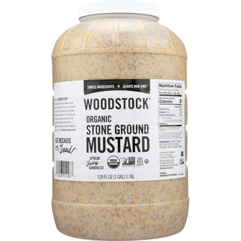 Organic Stoneground Mustard - Farmed with Care, 1 gal