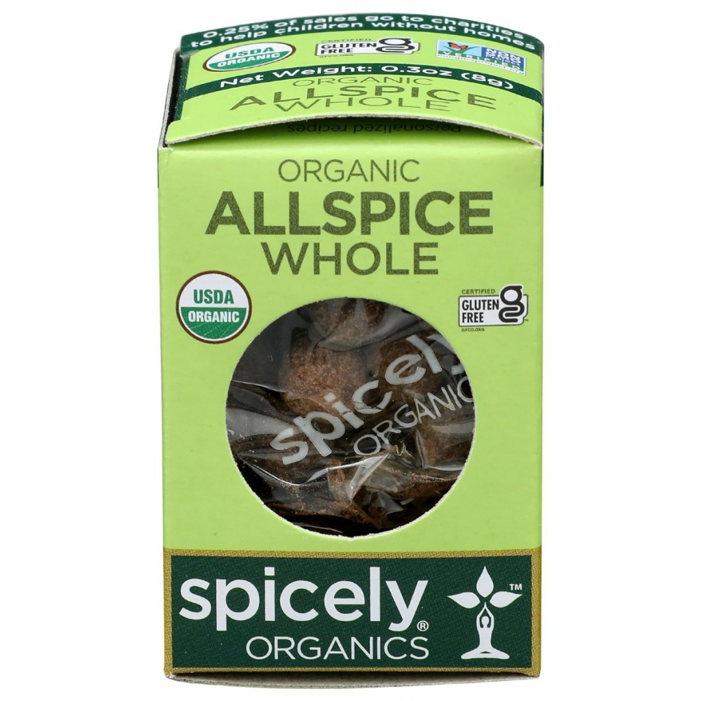 Whole Organic Allspice Berries, .3 oz