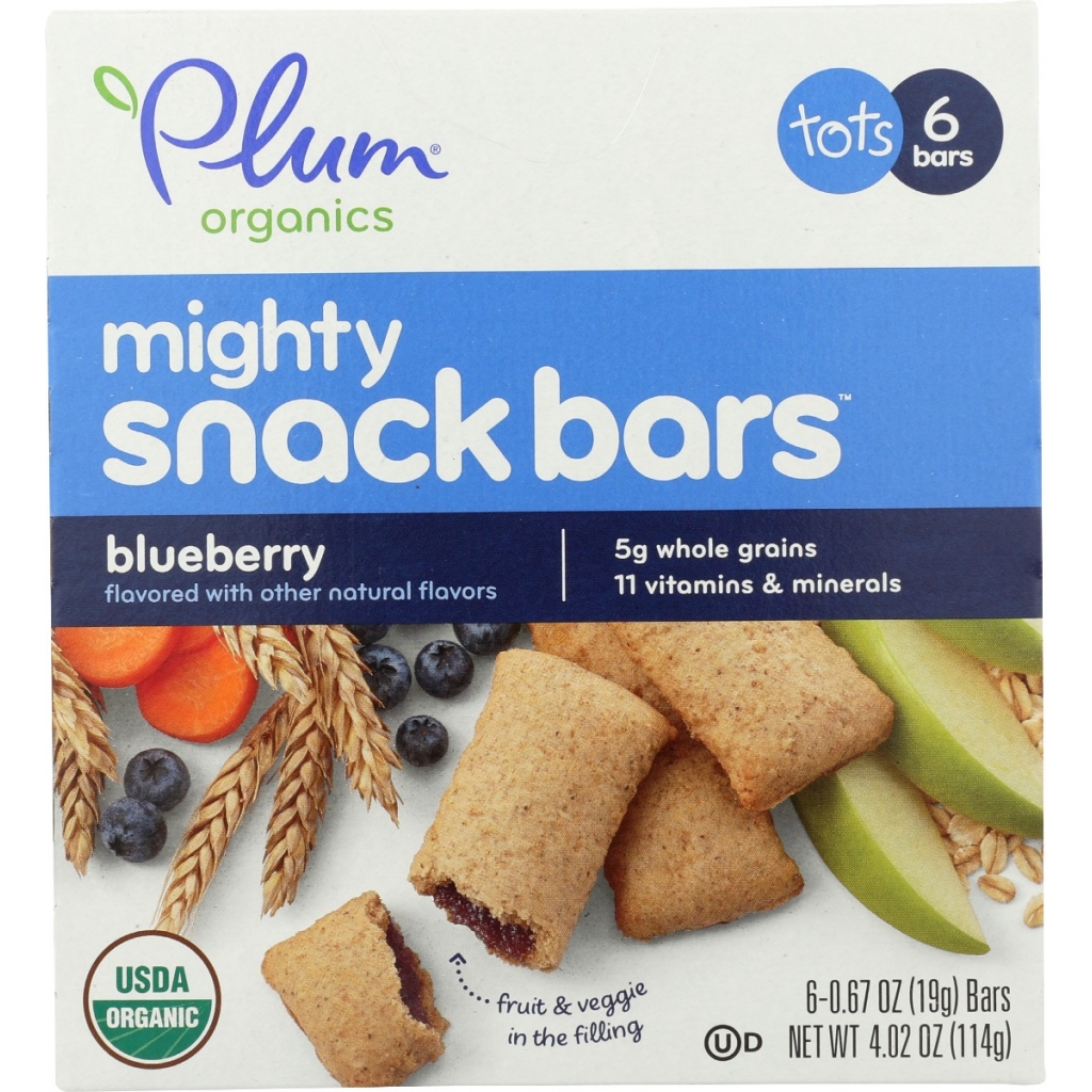 Plum Organics Mighty Snack Bar Blueberry, 4.02 oz