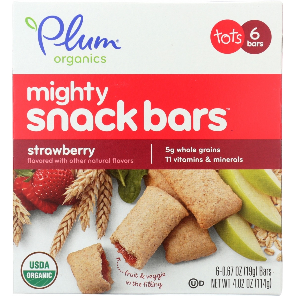 Mighty Snack Strawberry Bars, 4.02 oz