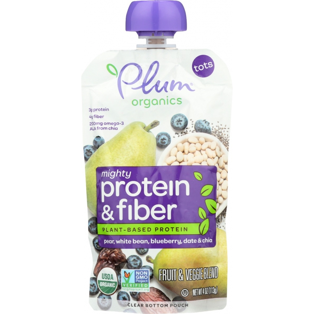 Organic Baby Food with Pear - Protein & Fiber Snack