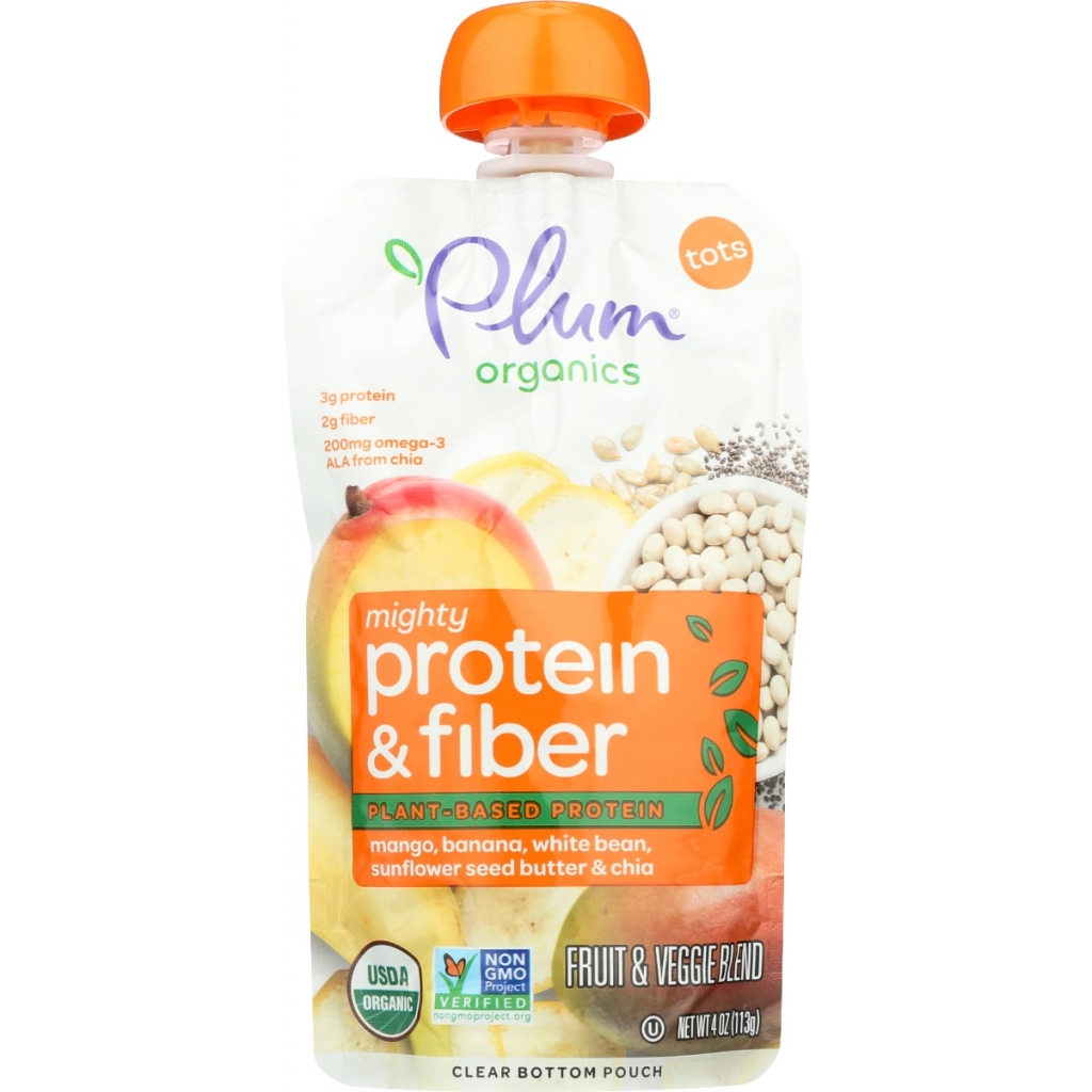 Mighty Protein & Fiber Baby Food Pouches - 4 oz