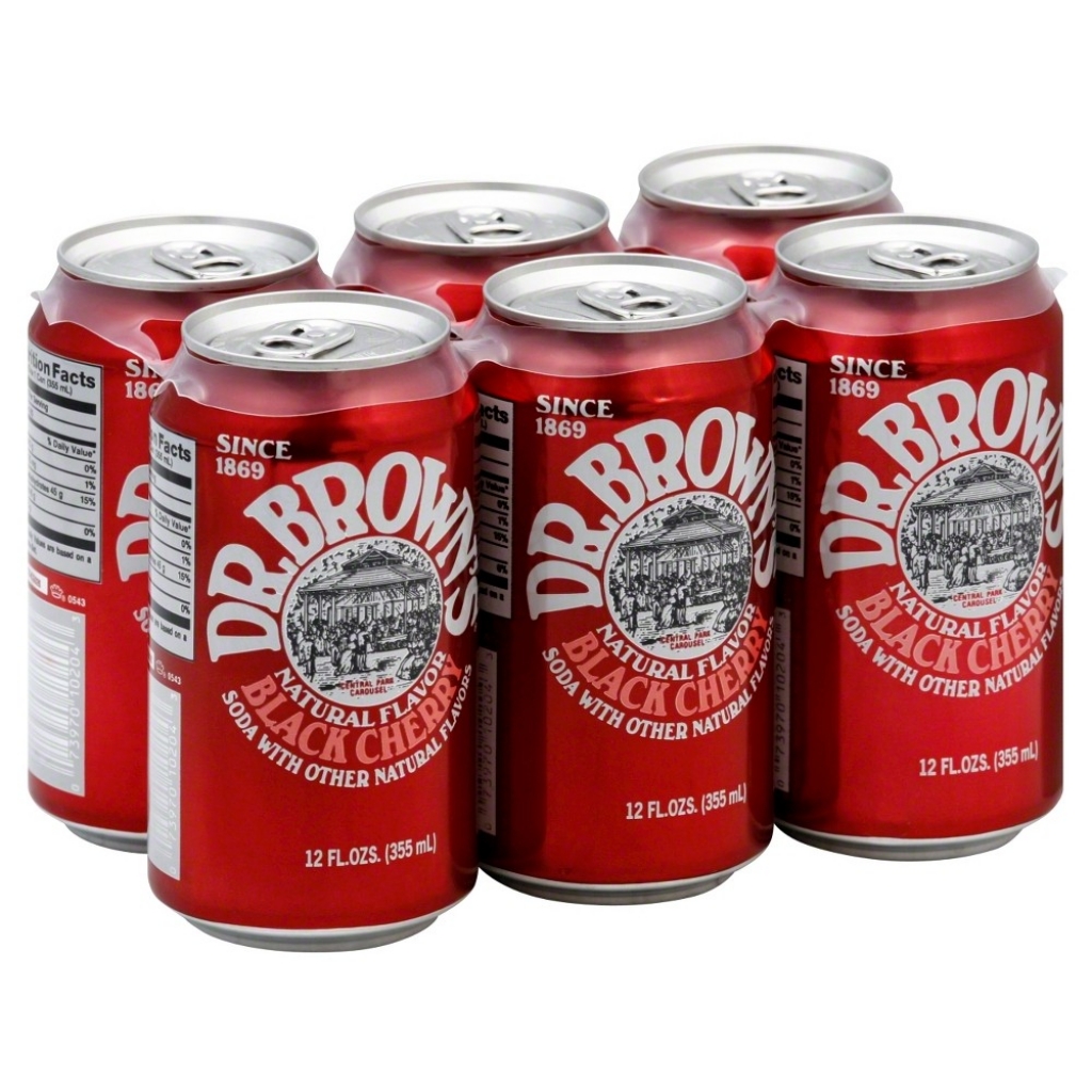 Dr. Brown's Black Cherry Soda - 72 fl oz