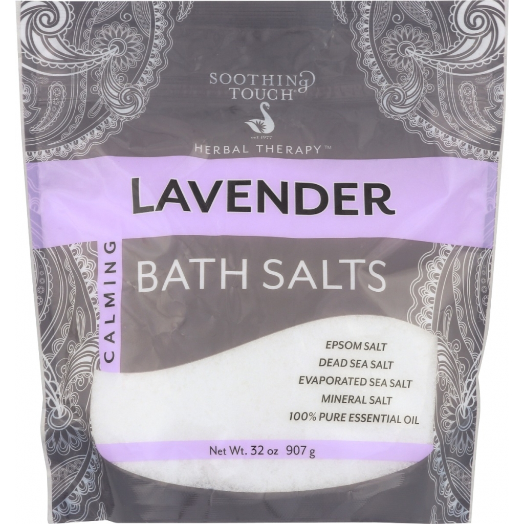 Lavender Bath Salt, 32 oz - Soothing Relaxation