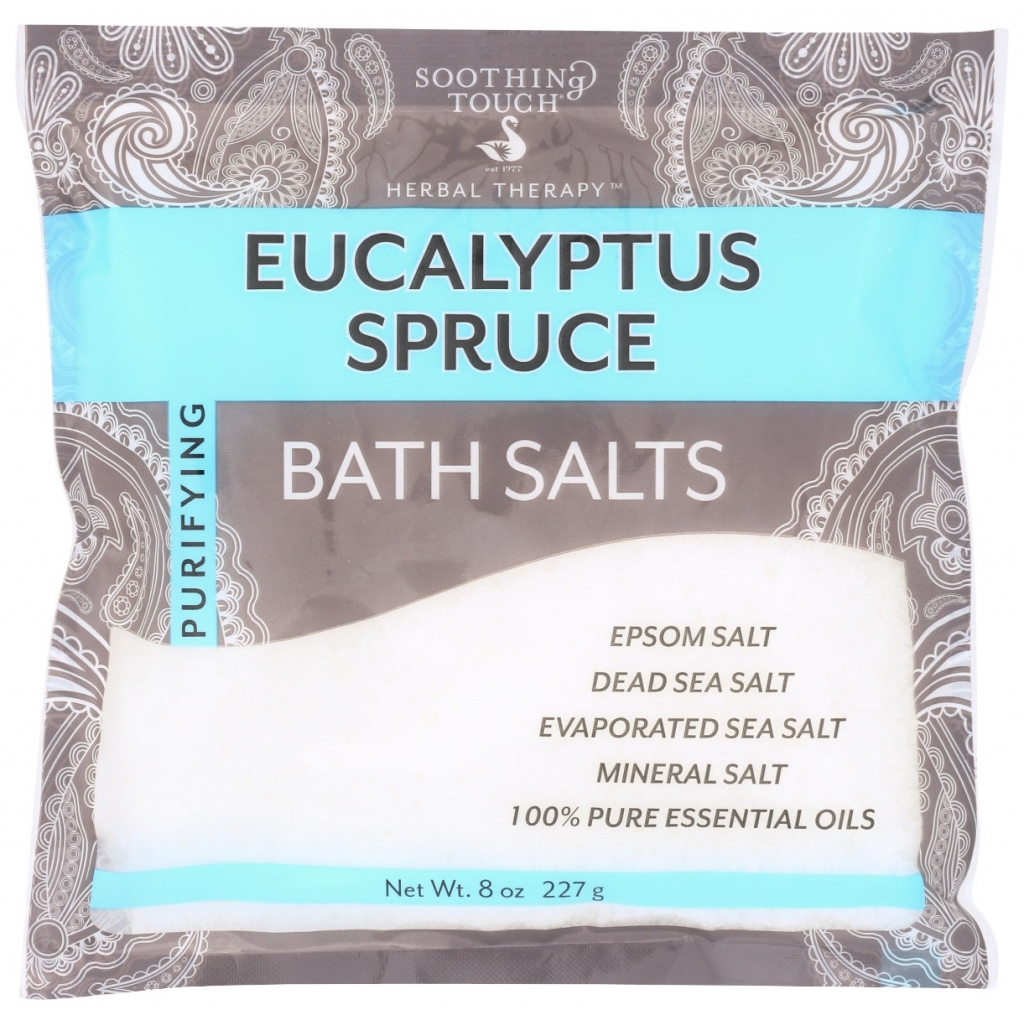 Eucalyptus Bath Salt 8 oz - Rejuvenating Mineral Blend