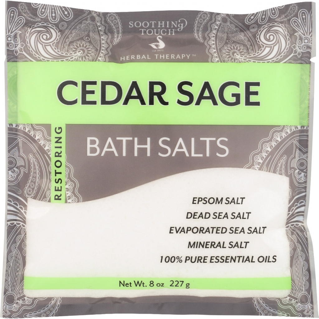 Cedar Sage Bath Salt, Relaxing Soak