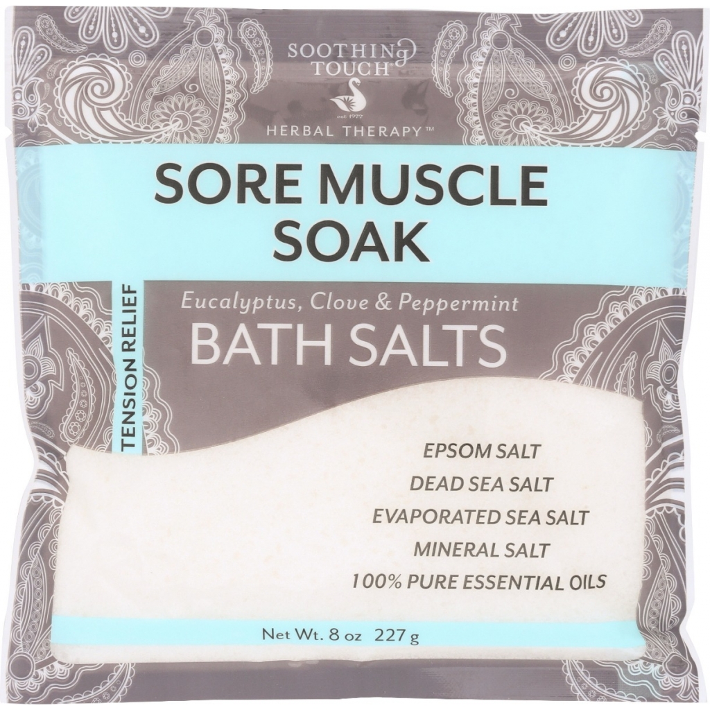 Bath Salt for Sore Muscle Relief, 8 oz