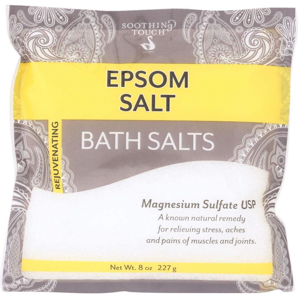 Pure Epsom Salt for Bathing, 8 oz