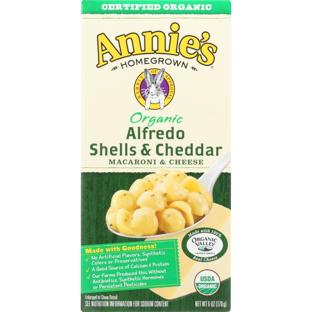 Organic Mac and Cheese Shells with Alfredo, 6 oz