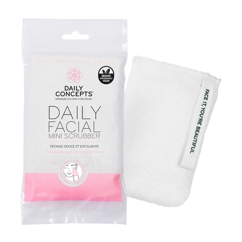 Dual-Textured Mini Facial Scrubber - 0.5 oz