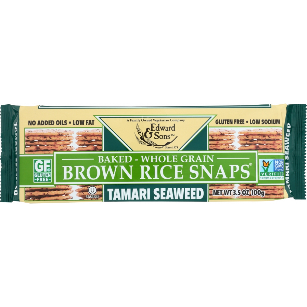 Tamari Seaweed Baked Brown Rice Snaps (3.5 oz)