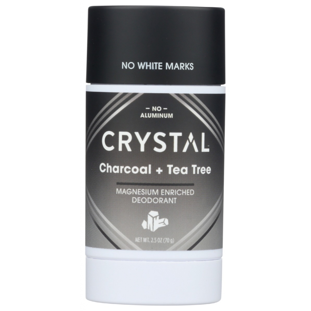 CRYSTAL Charcl Tea Tree Deodorant, 2.5 OZ