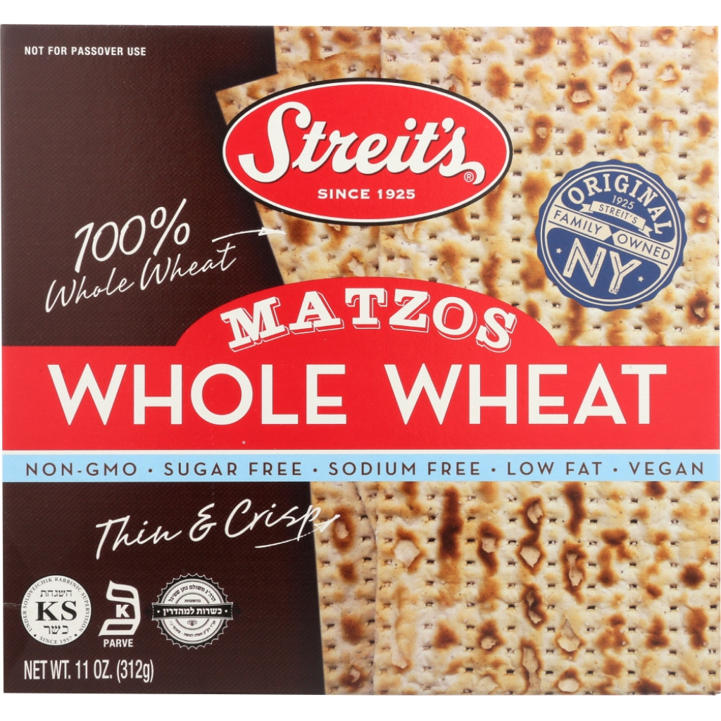 Whole Wheat Matzos (11 oz)