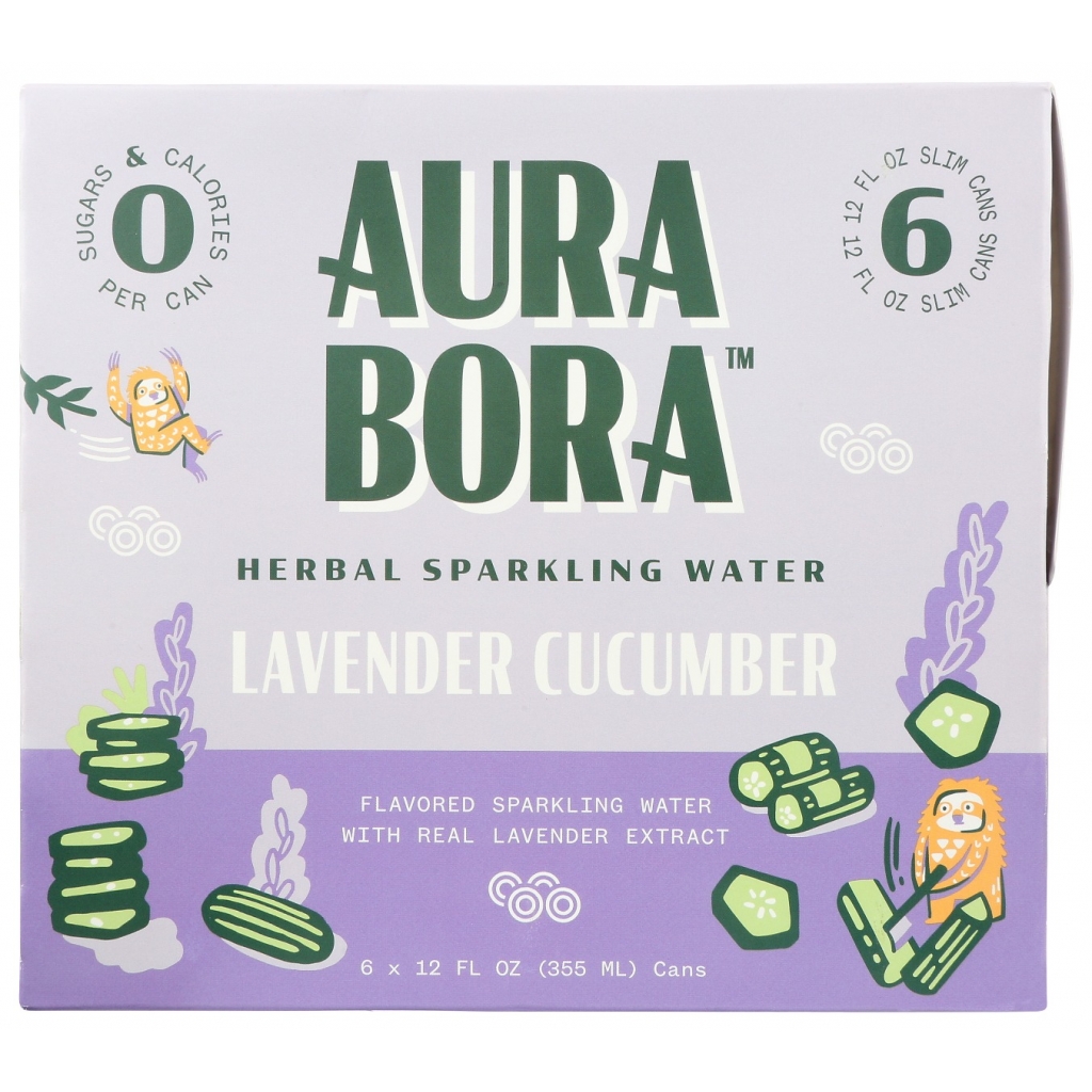 Lavender and Cucumber Sparkling Water, 72 oz