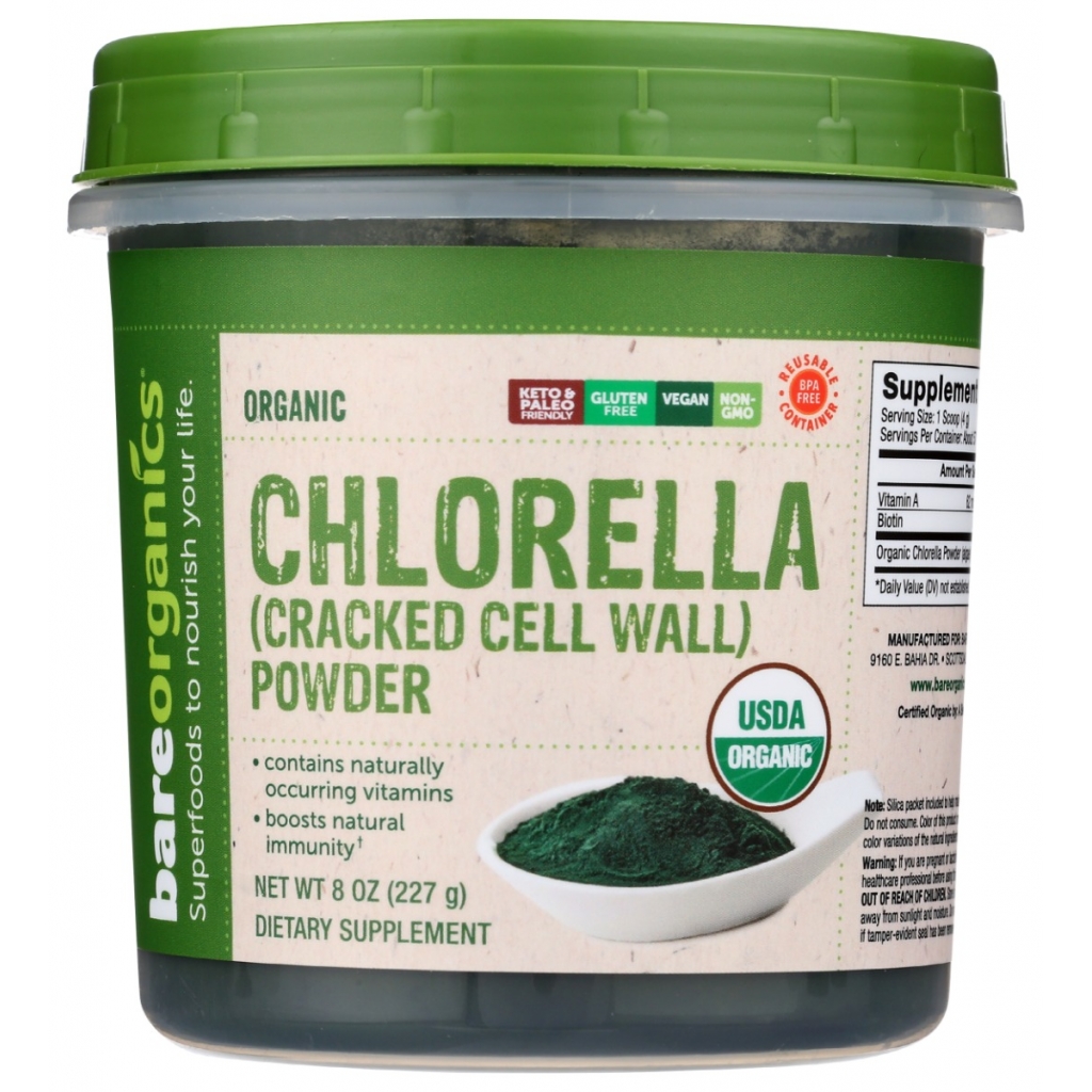 Cracked Cell Wall Chlorella Powder - 8 OZ