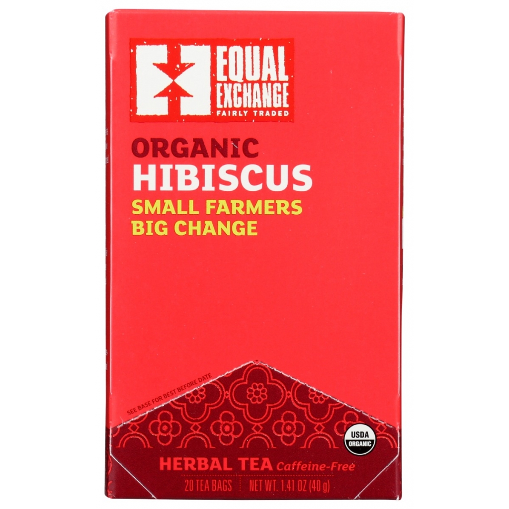 Organic Hibiscus Tea Bags, 20 count