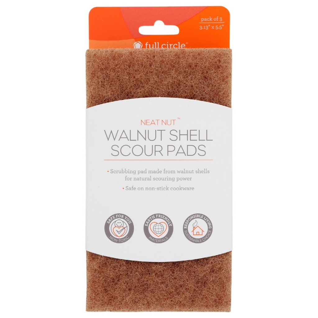 Eco-Friendly Walnut Scour Pads