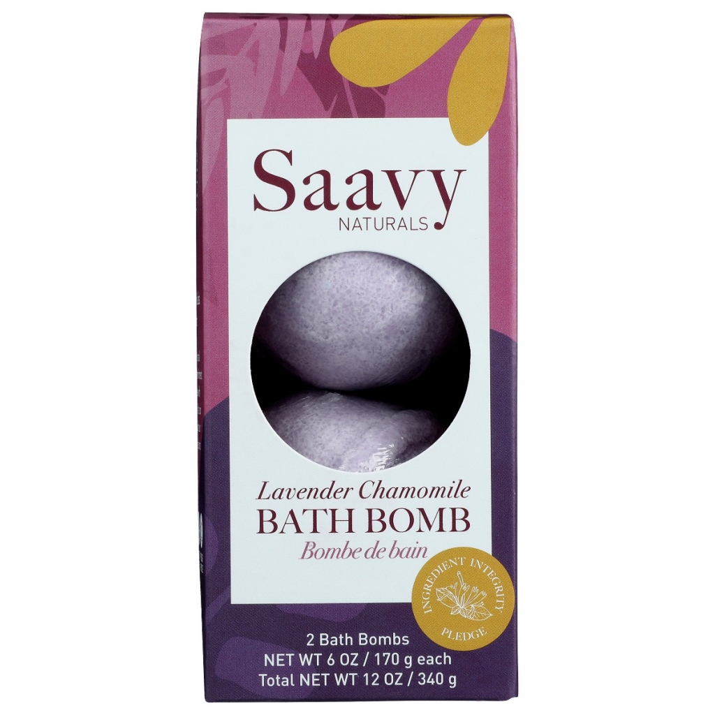 Lavender Chamomile Bath Bomb Duo, 12 oz