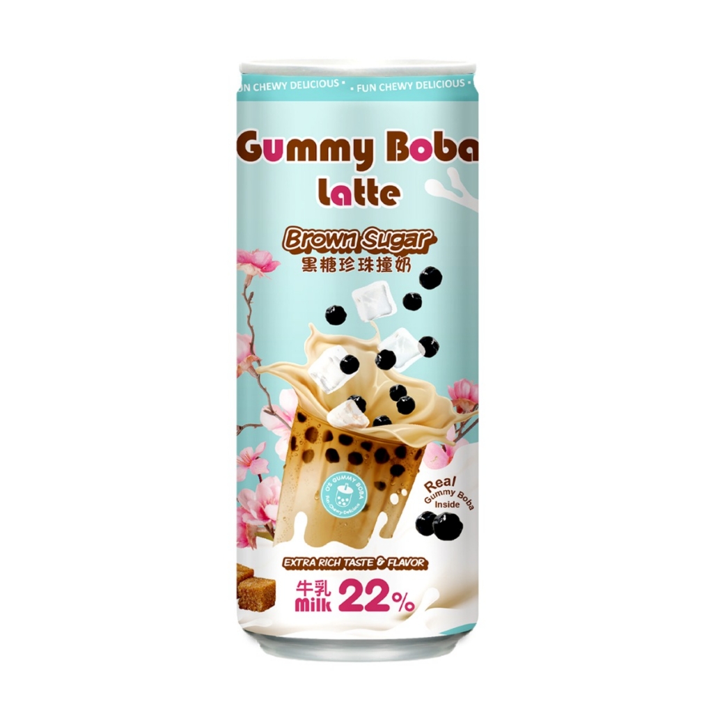 Brown Sugar Gummy Boba Latte