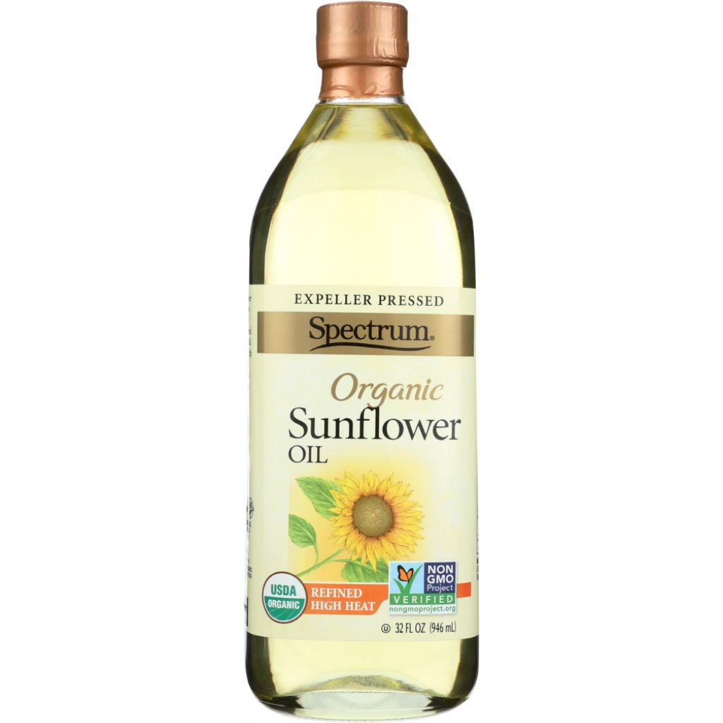 Organic High Heat Sunflower Oil, 32 oz