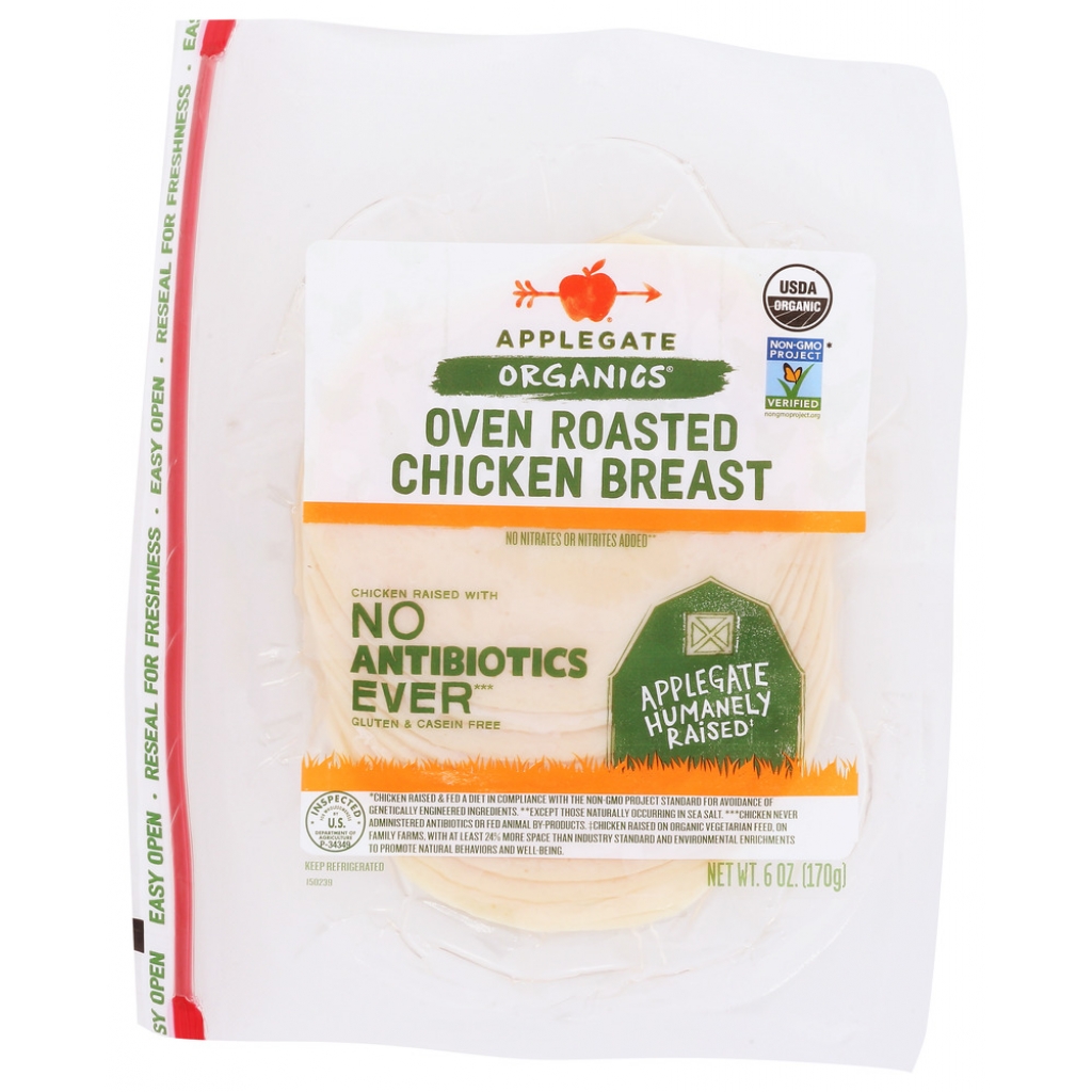 Organics Oven Roasted Chicken Breast - 6 oz