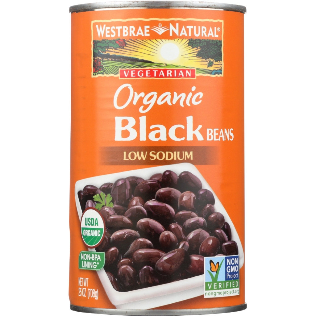 Premium Organic Black Beans - 25 oz