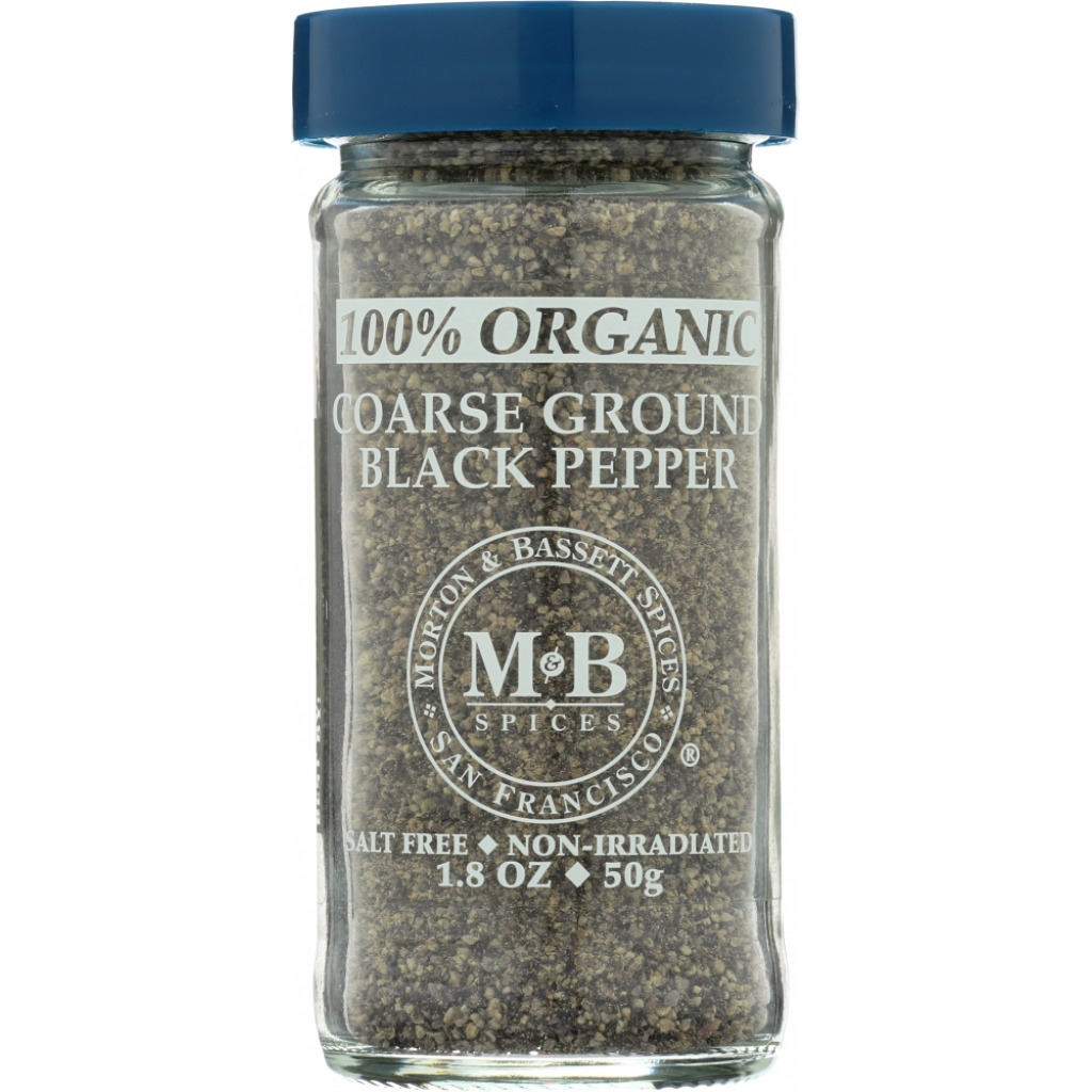 Organic Coarse Ground Black Pepper, 1.8 oz