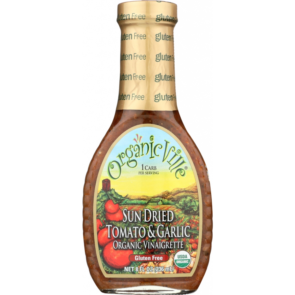 Organic Sundried Tomato Garlic Vinaigrette Dressing (8 oz)