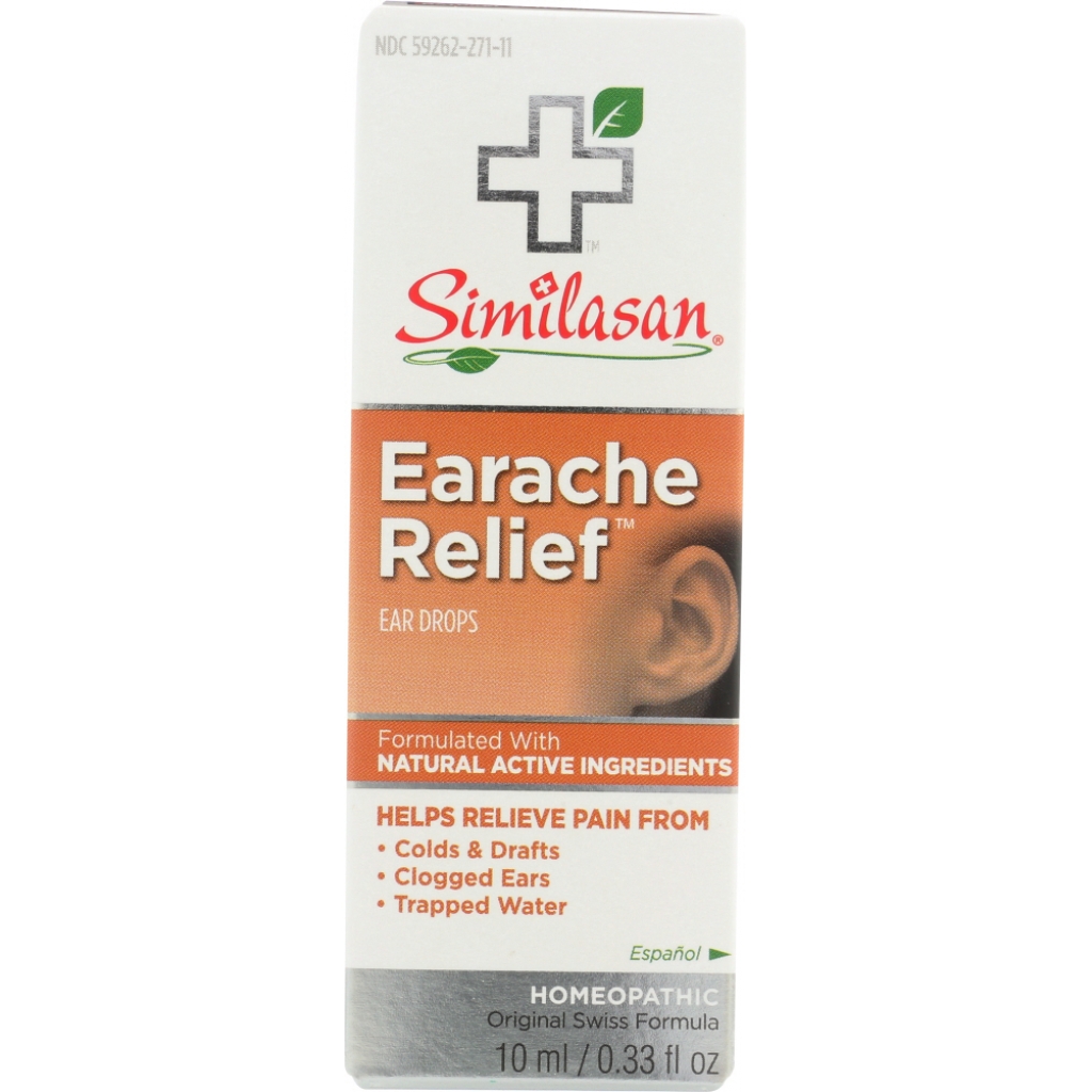 Ear Drop Relief for Earache, 0.33 oz - Natural Formula