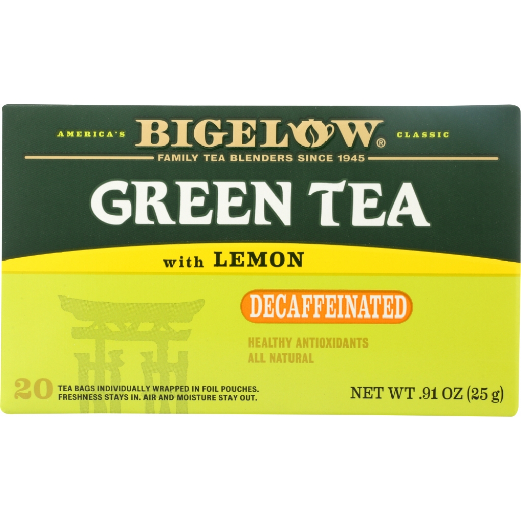 Decaffeinated Green Tea with Lemon