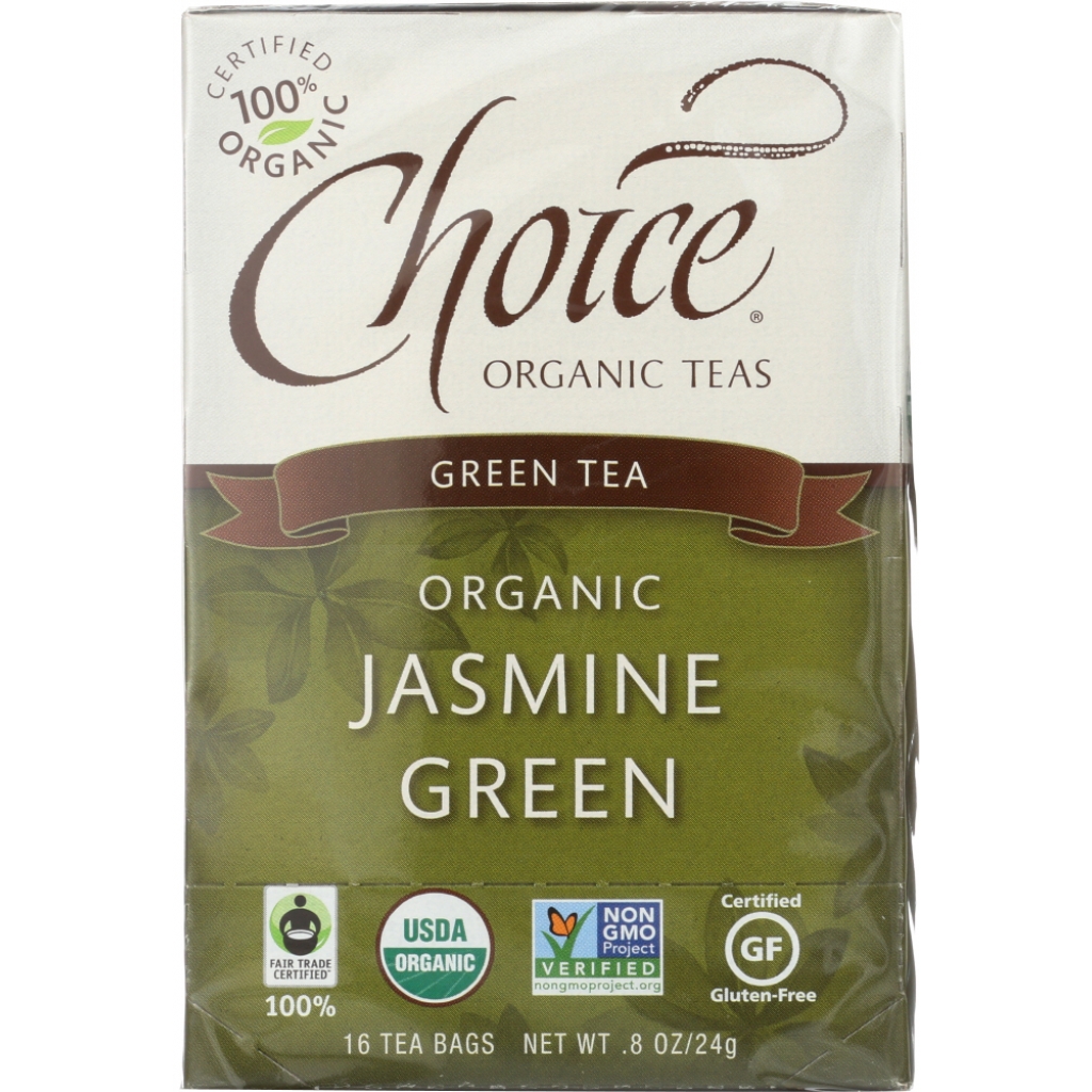 Floral Organic Jasmine Green Tea, 16 Bags