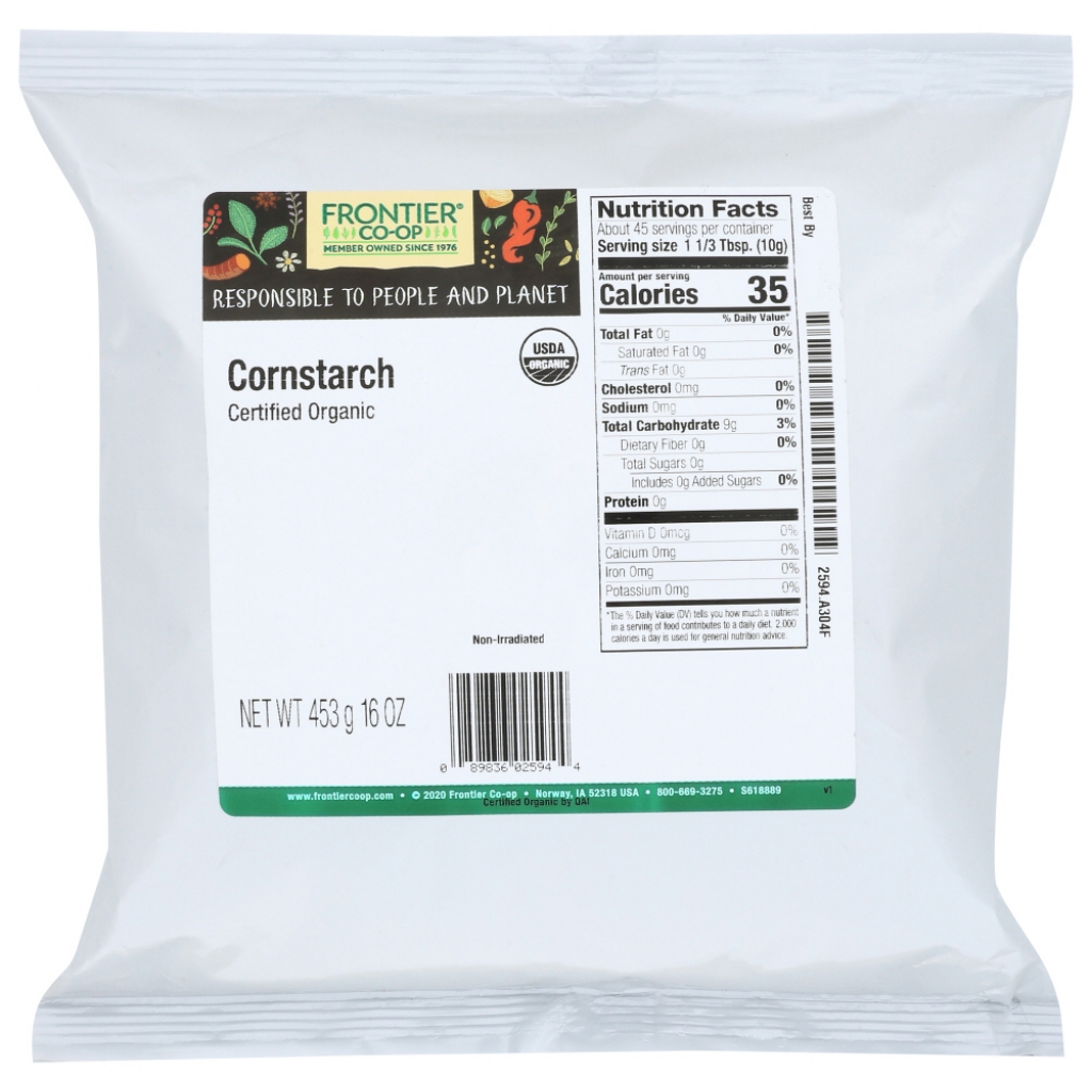 Organic Cornstarch, 16 oz