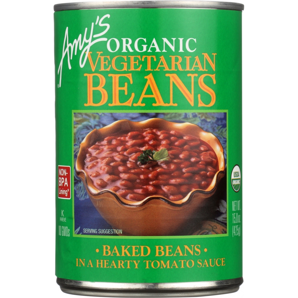 Organic Baked Vegetarian Beans, 15 oz