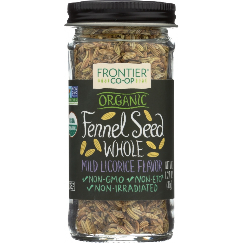 Organic Whole Fennel Seed, 1.28 oz