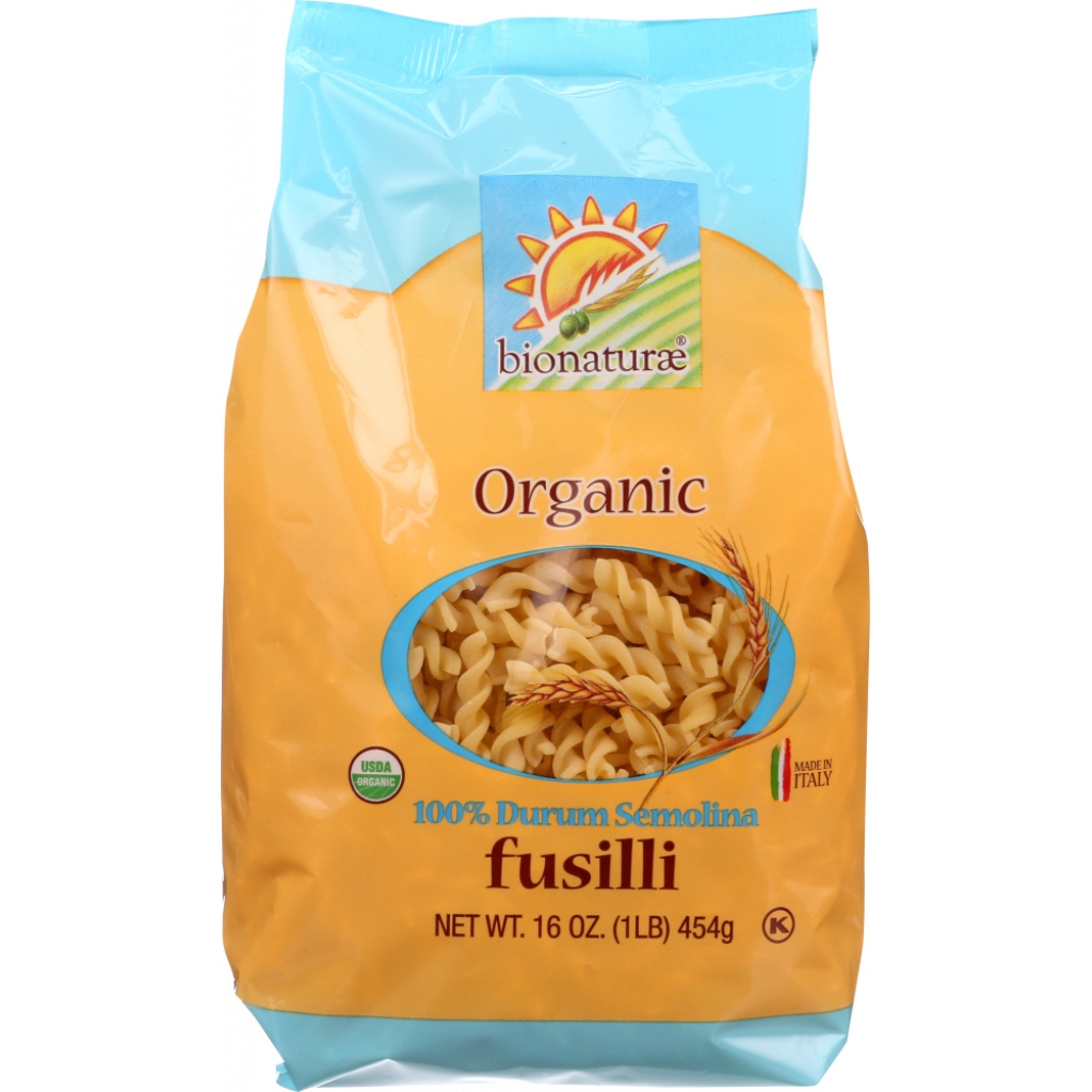 Organic Fusilli Pasta - Small Batch Crafted