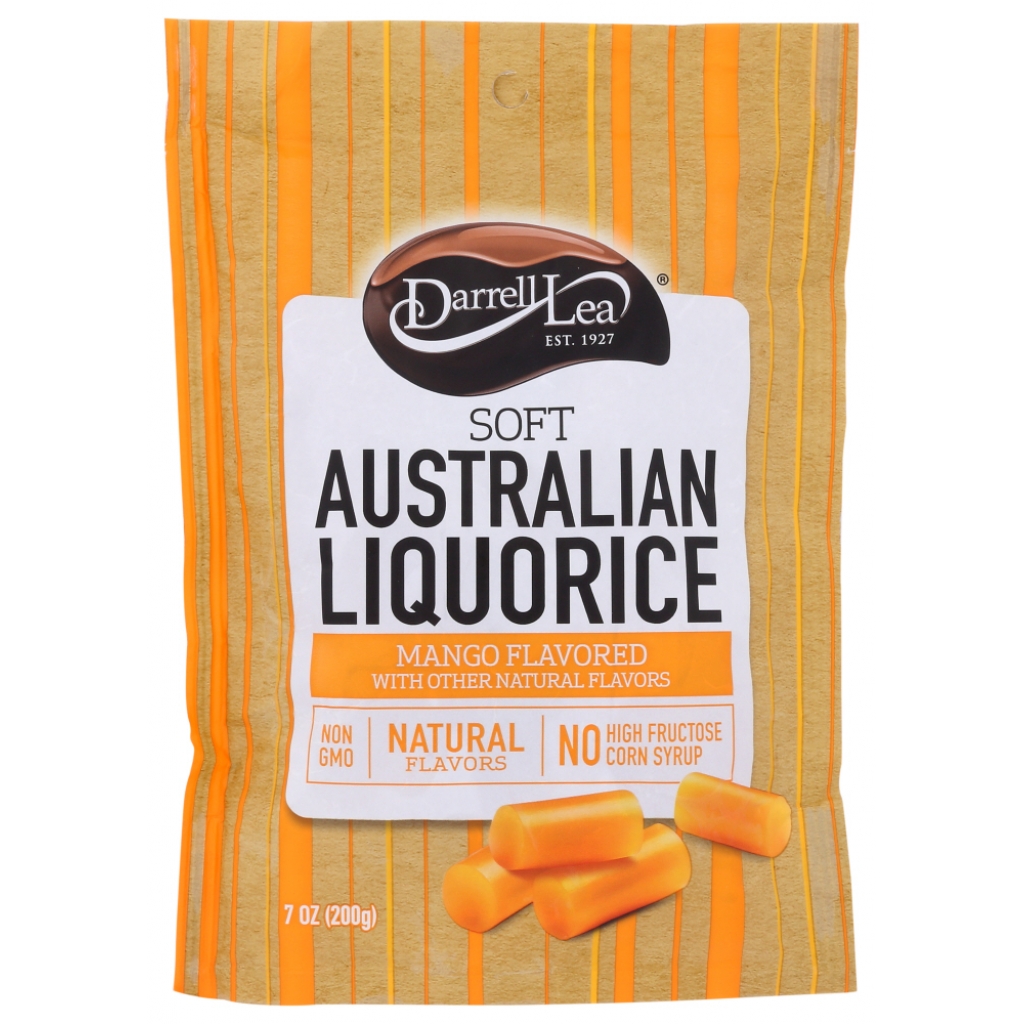 Darrell Lea Licorice Soft Mango - 7 oz