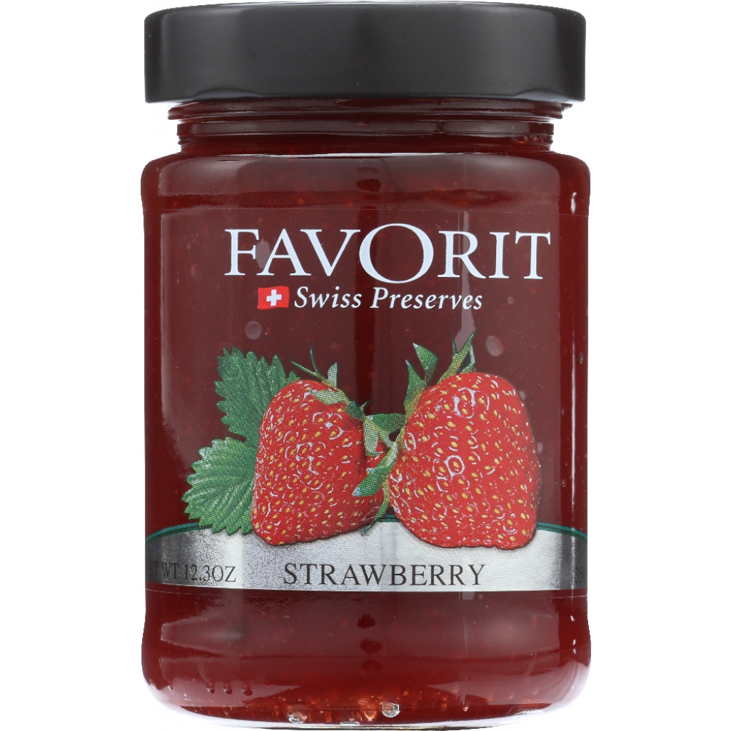 Favorit Swiss Preserve Strawberry, 12.3 oz