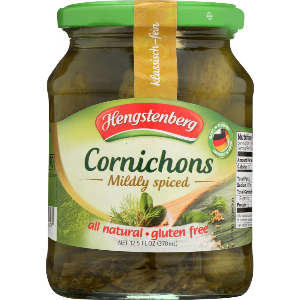 Spicy Cornichons, 12.5 oz